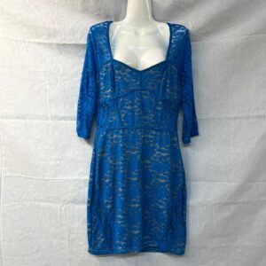 Rochie dantela albastra